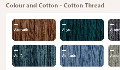 Color and Cotton swatch preview has no code