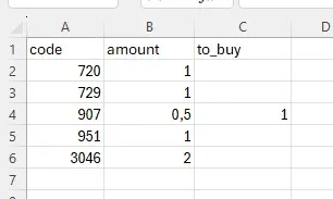 excel example