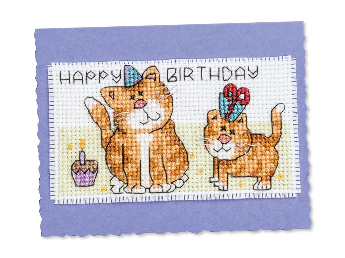 Thumbnail for Birthday Cat Card