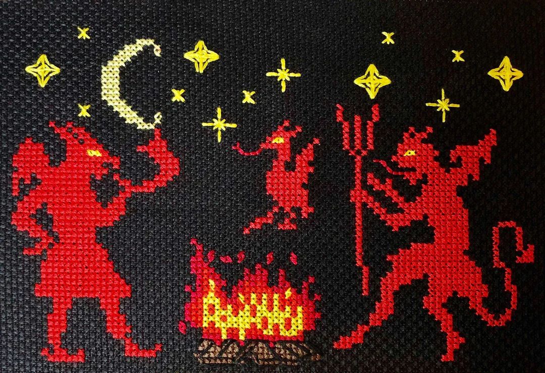 Thumbnail for Dance with the Devils DIGITAL PATTERN for Cross Stitch