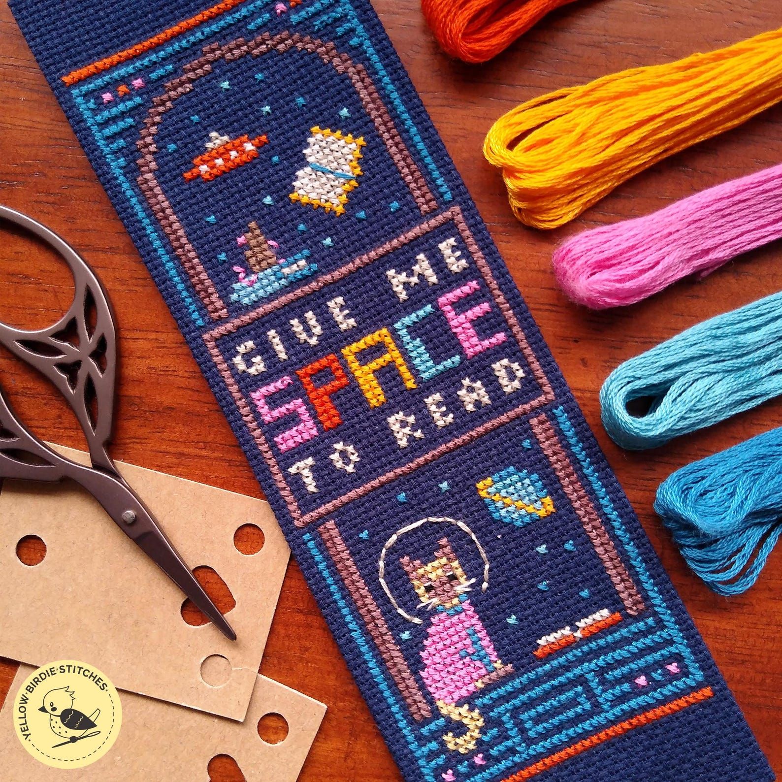 Thumbnail for Give Me Space To Read Bookmark