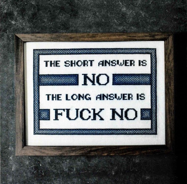 The Short Answer is No The Long Answer is F*** No
