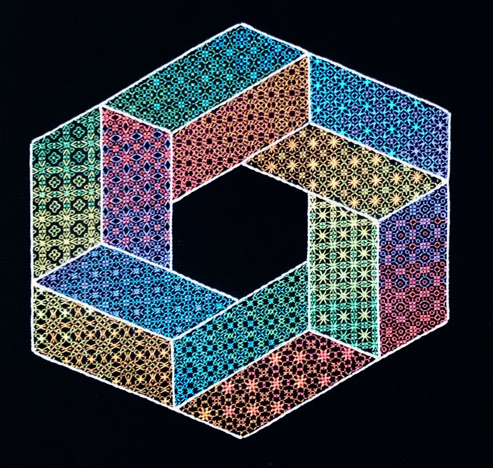 Thumbnail for Blackwork Pinwheel Sampler