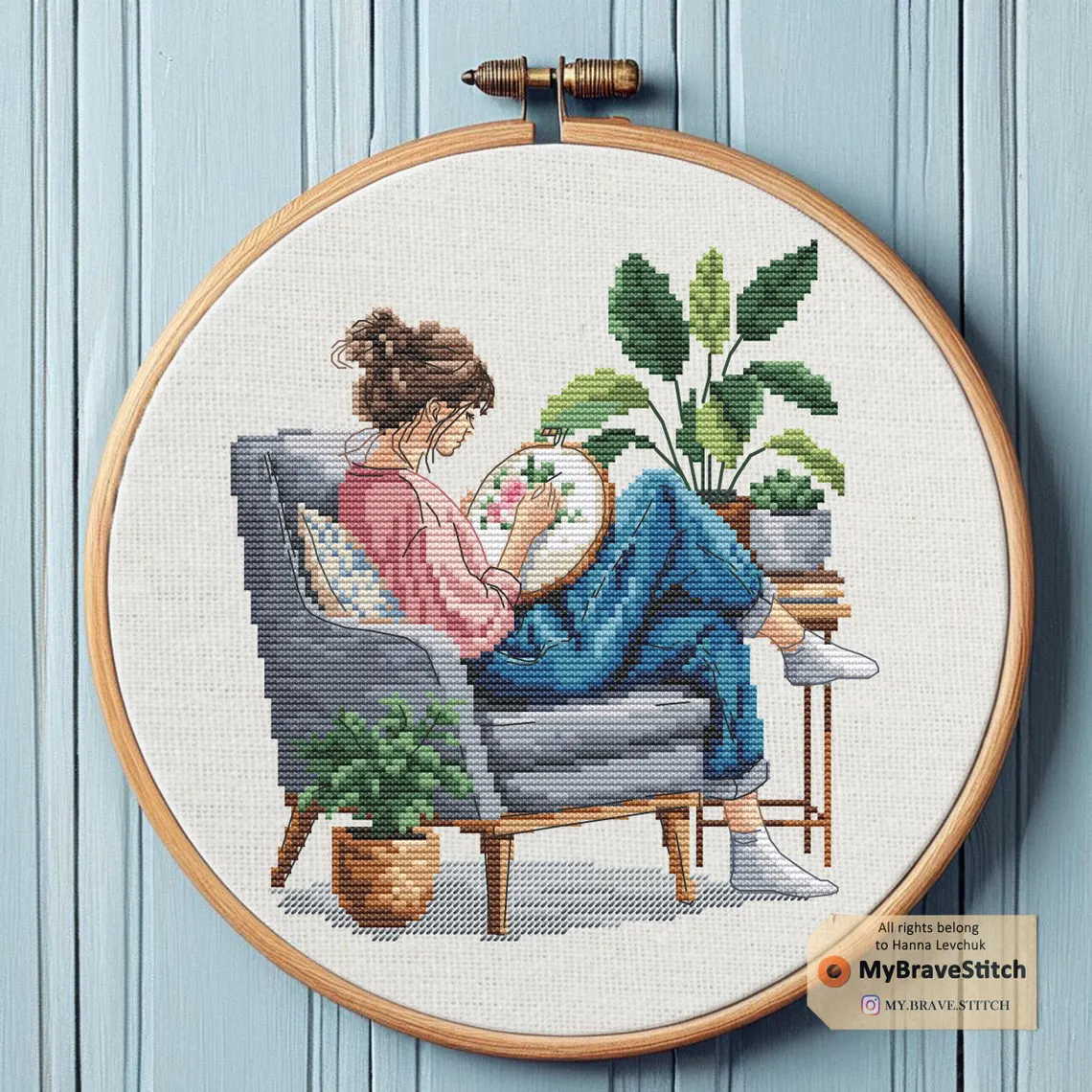 Thumbnail for Girl Stitching