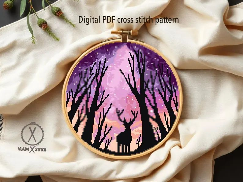 Thumbnail for Deer and Starry Sky