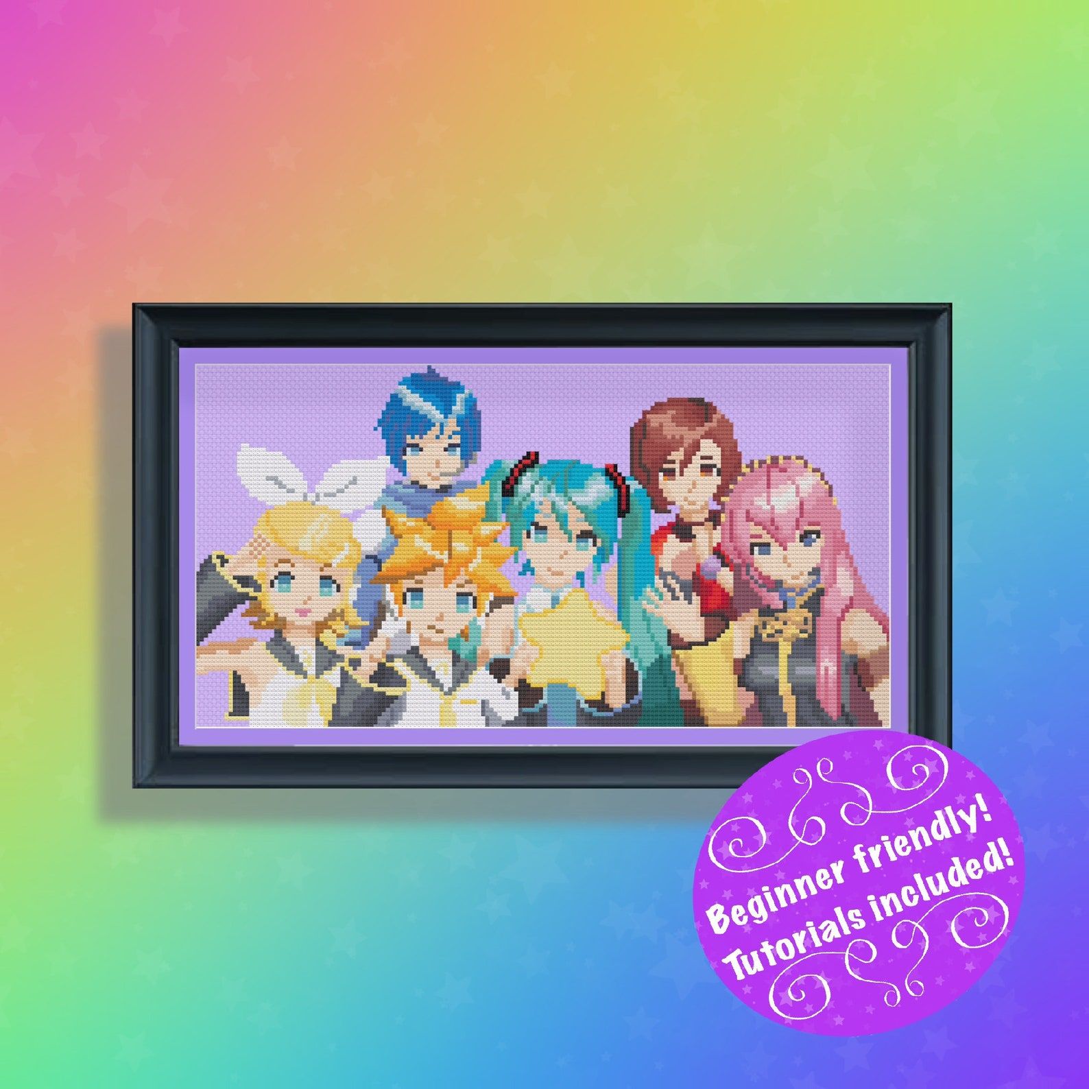 Thumbnail for Pixelized Vocaloid Miku Hatsune Group