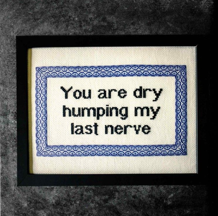 You are dry humping my last nerve
