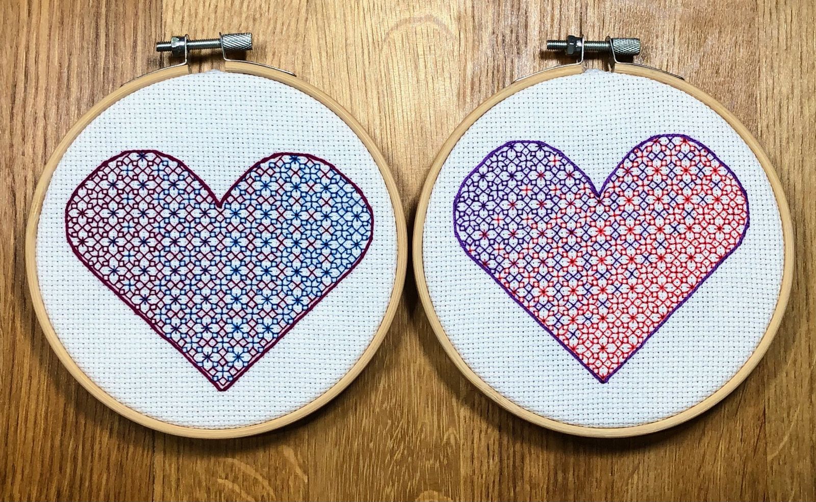 Thumbnail for Blackwork Gradient Hearts