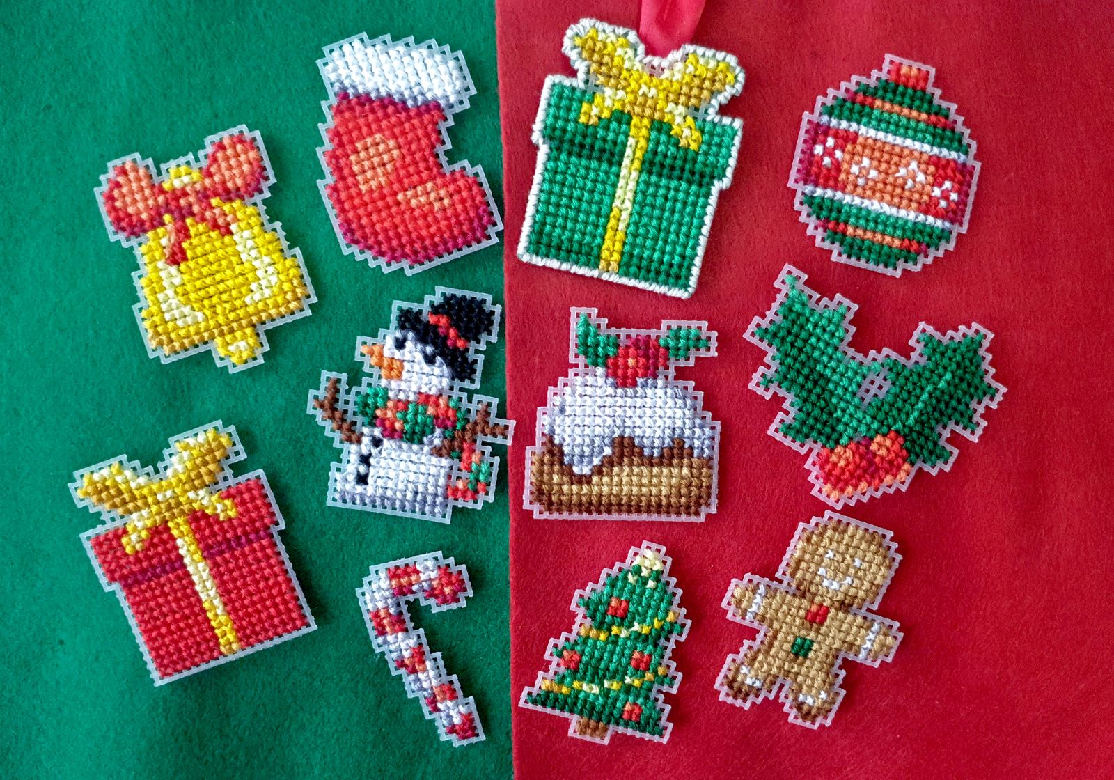 Thumbnail for Christmas Charms: Tree, Bell, Snowman, Holly, Bauble, Candy Cane, Presents
