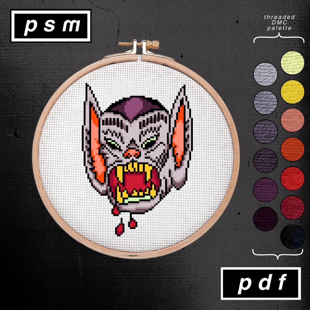 Thumbnail for Bat Boy Halloween Ted Inman Inspired Pattern