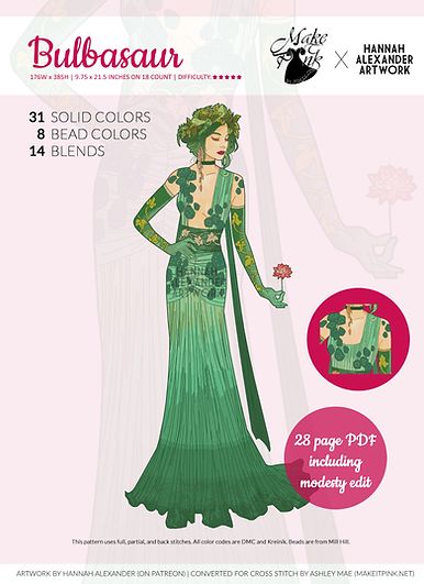 Thumbnail for Bulbasaur in Art Nouveau