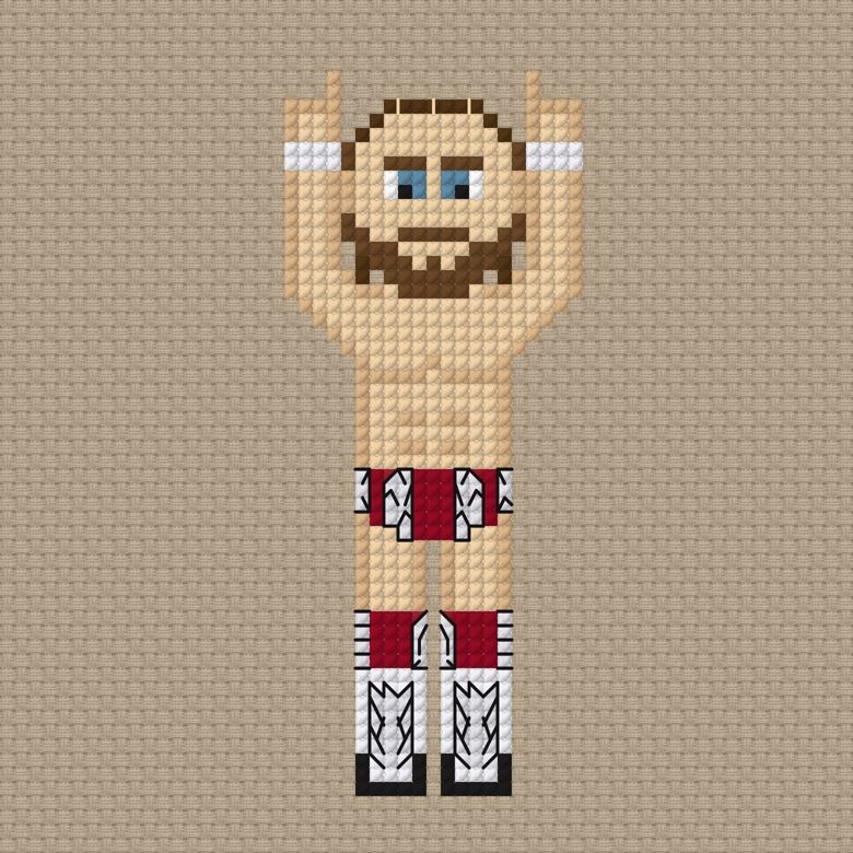 Thumbnail for Bryan Danielson All In 2024 Cross Stitch Pattern