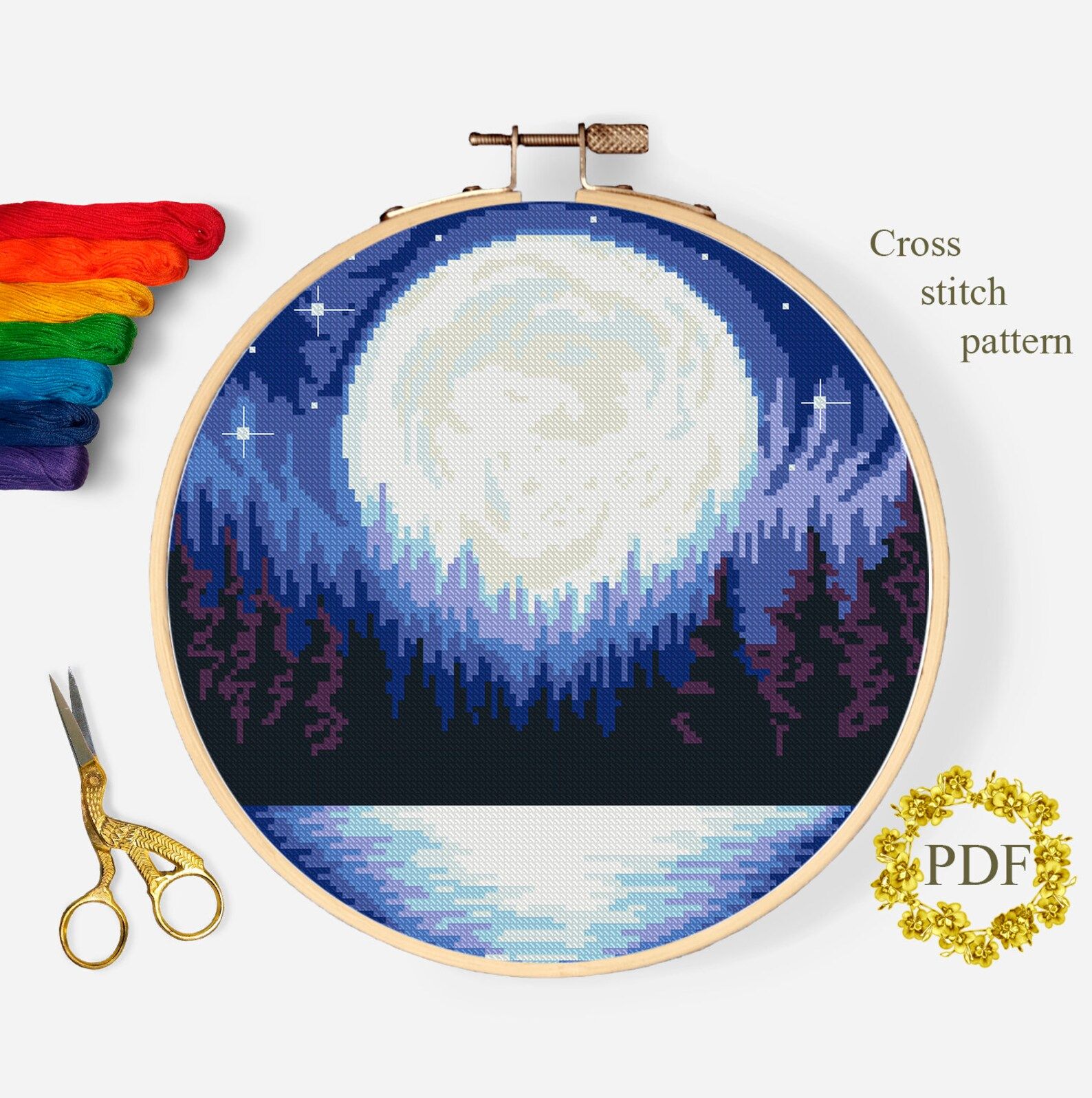 Thumbnail for Moon over Lake