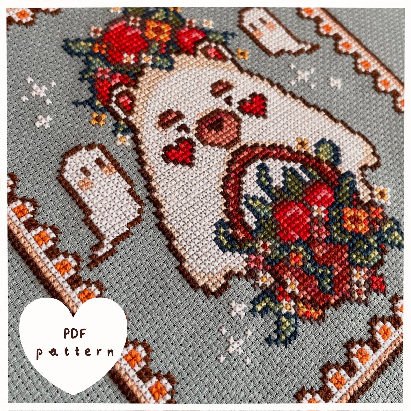 Thumbnail for Ghost Bear Flower Basket