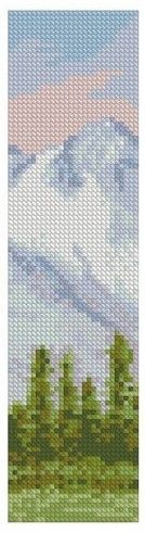 Thumbnail for Forest and Mountain Bookmark Set - Mountain and Blue Sky