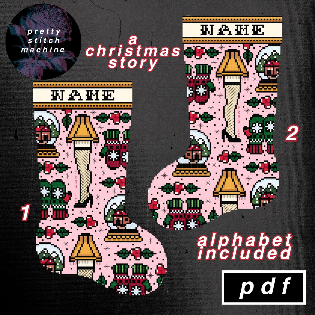 Thumbnail for 'A Christmas Story' Christmas Stocking Pattern