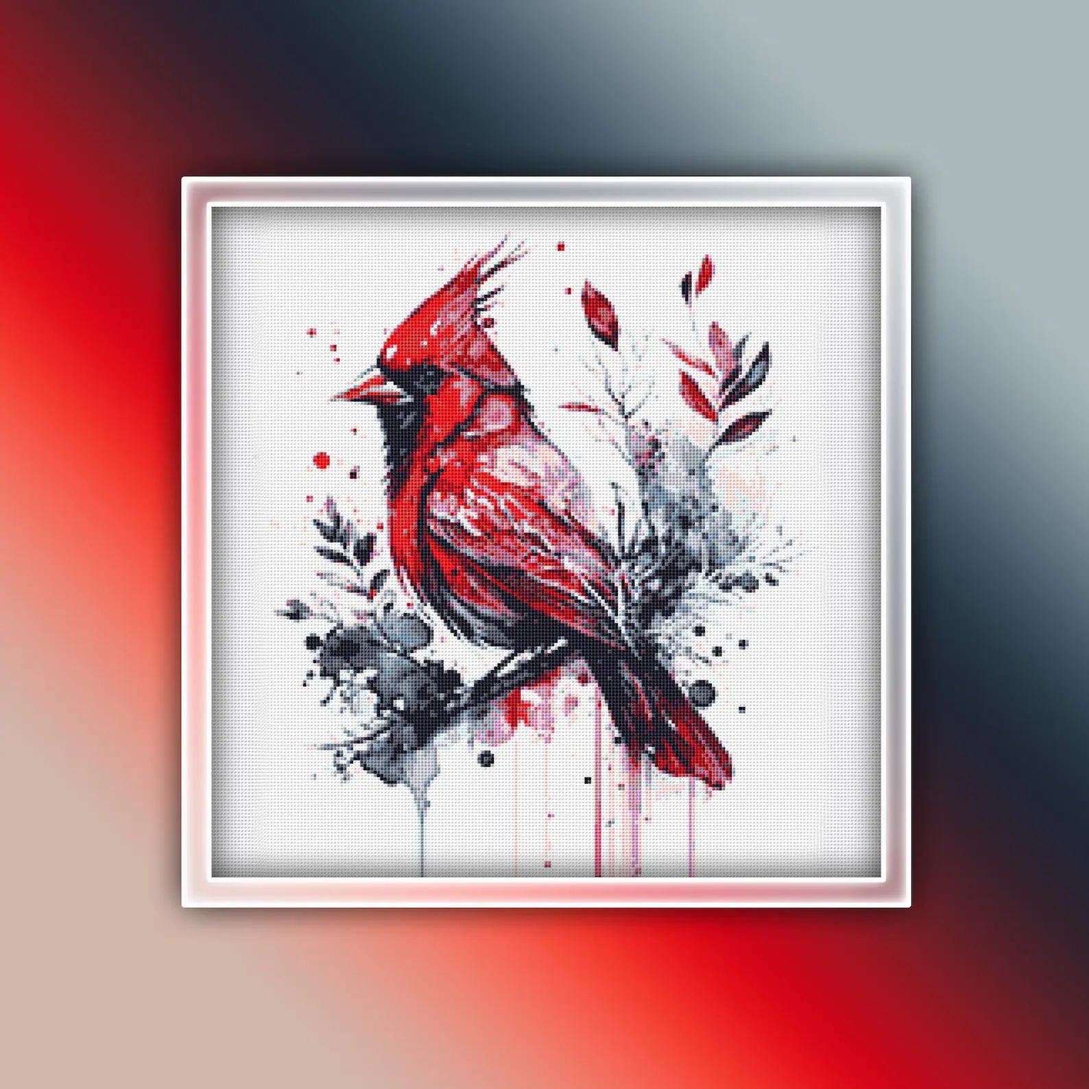 Thumbnail for Cardinal Cross Stitch Pattern 4