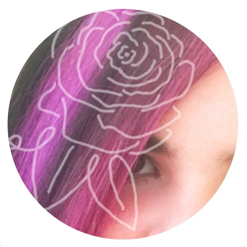 Purple Rose Embroidery