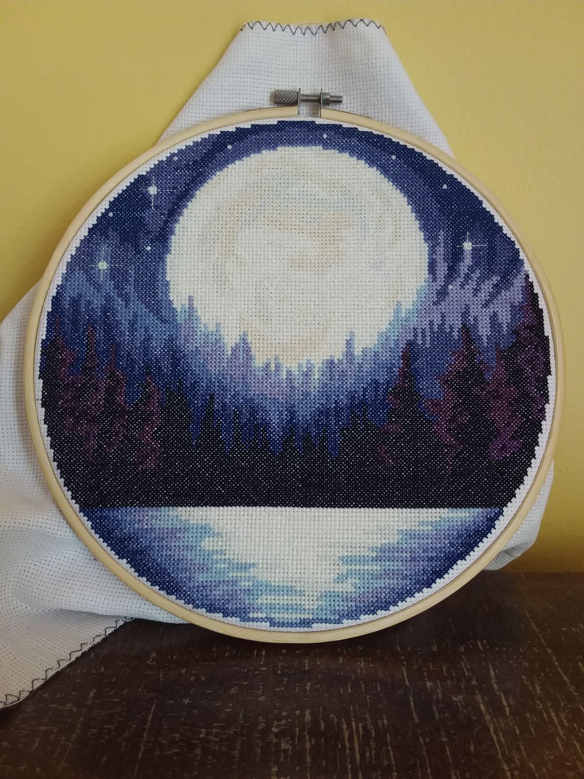 Moon over Lake Hoop