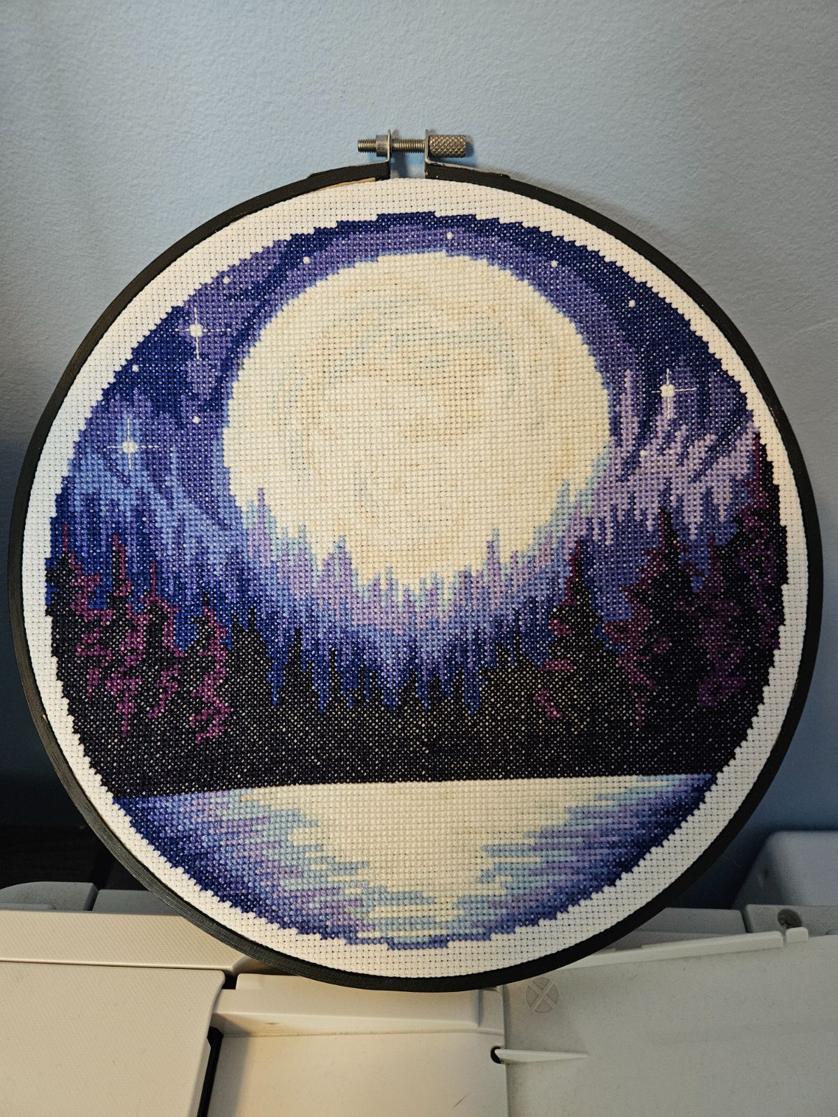 Moon over Lake Hoop