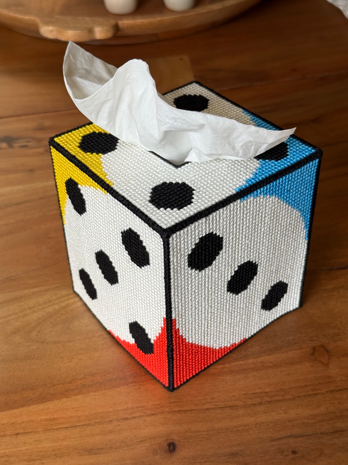 Colored Corner Die Boutique Tissue Box Cover