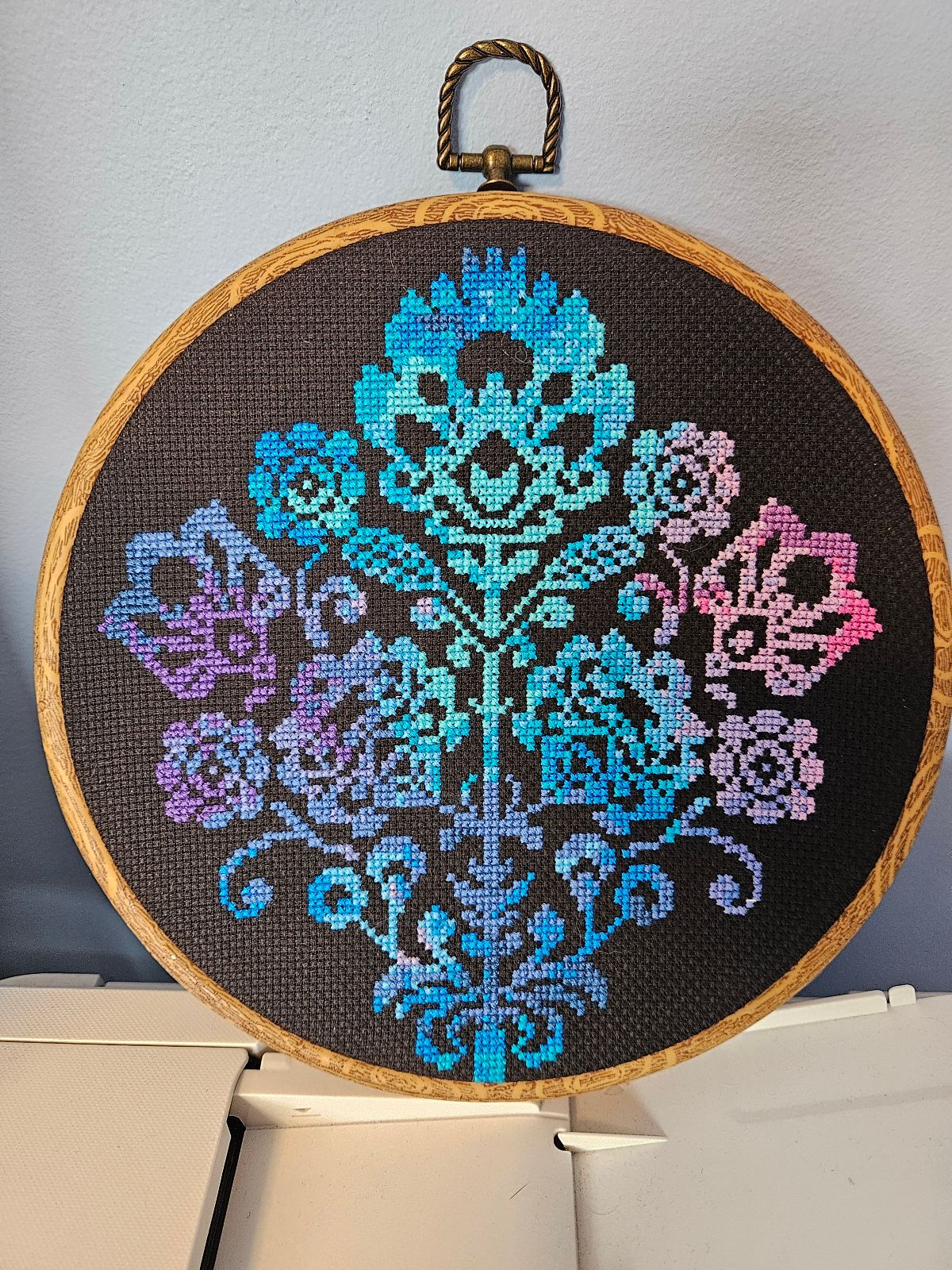 Galaxy Flowers Hoop