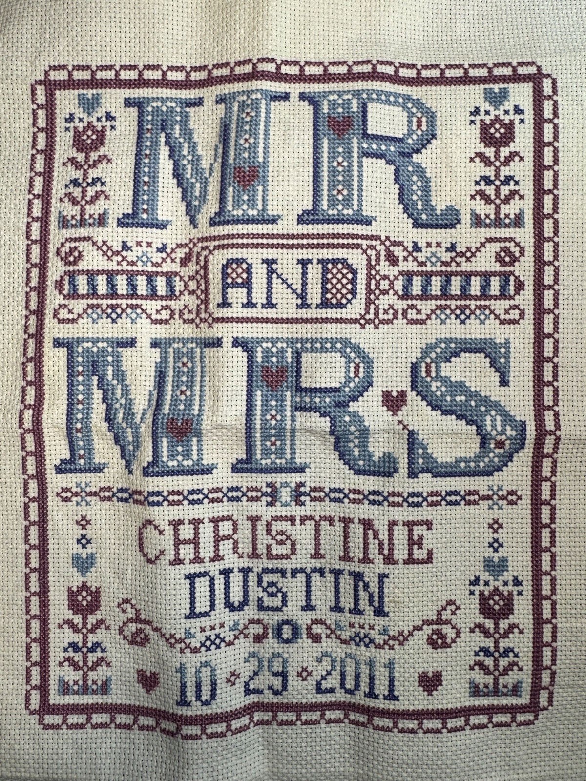 Mr and Mrs Happy Keepsake