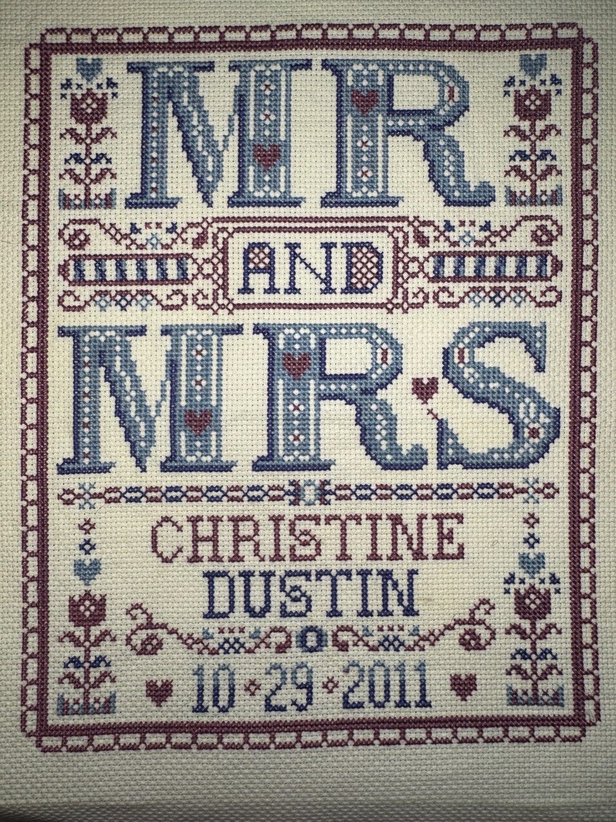 Mr and Mrs Happy Keepsake